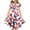 White, variant on Lcziwo Girl Patriotic Dress Casual Loose Princess Dresses Red Blue and White Print Dress Short Ruffled Sleeve Crew Neck Dresses with Pockets White,8 Years