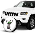thumbnail image 2 of KAKALAD Funny Raccoon Green Sunglasses 03-1 Spare Tire Cover Universal Vehicle Accessories Buckle Car Tools 14”in, 2 of 6