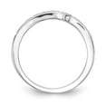 thumbnail image 2 of 14K White Gold Ring Band Wedding Diamond Round , Size 7, 2 of 7