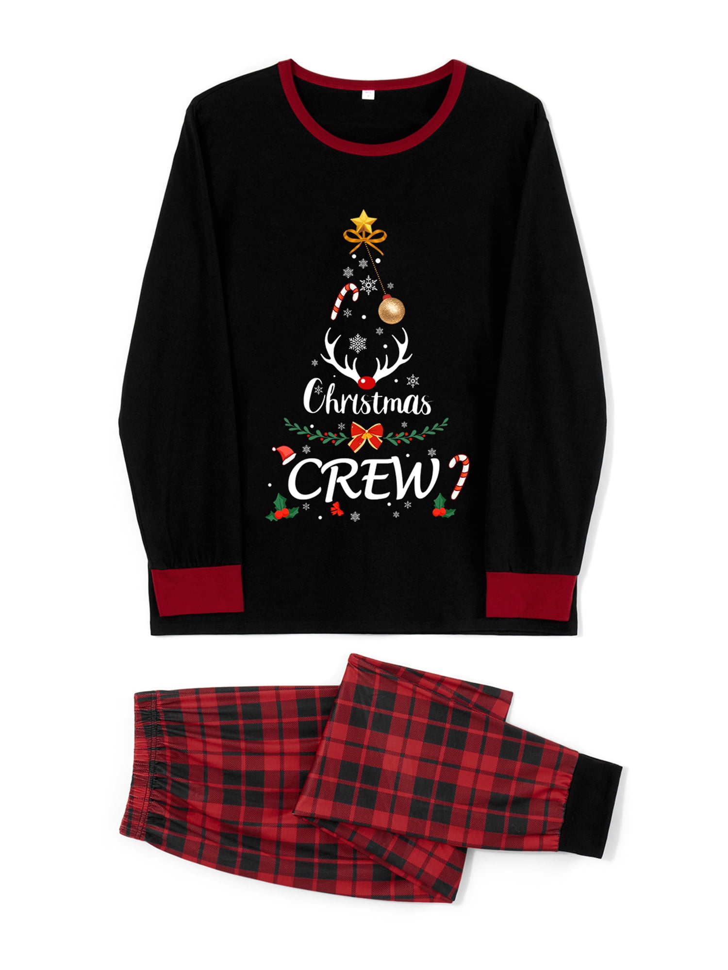 Matching Christmas Pajamas for Family, Vacation Cute Print One-Piece Pajamas, Xmas Hooded Sleepwear Nightwear