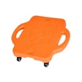 thumbnail image 4 of Tabla de piso,Tabla de suelo con asa para niños con ruedas,Patinete plano deportivo para niños Gimnasio infantil interior,Equipo de entrenamiento con balancín para patinete al aire Naranja, 4 of 8