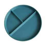 witspace 9 Inch Wheat Straw Portion Control Plates for Weight Loss Adults, Unbreakable Reusable Dinnerware Set Kids Divided Plate Bariatric Plastic Salad Lunch Tray, Microwave & Dishwasher Safe