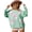 light green santa cl-L, variant on Womens Christmas Nutcrackers Santa Graphics Sweatshirt Funny Shirt Sequined Long Sleeve Crewneck Oversized Pullover Top