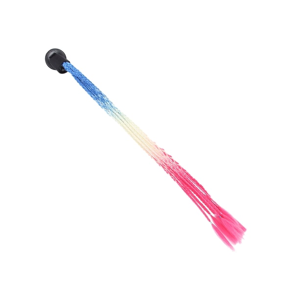 Helmet Braids Suction Cup, Gradient Helmet Pigtails , Punk Style Motorcycle Helmet Pigtails High Temperature Synthetic Hair for All Types of Helmets