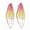 Deep Pink, variant on 50Pcs Resin Big Wing Charms Insects Wing Pendants Colorful with Gold Foil 51mm-Random Mixed