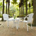 thumbnail image 3 of Bowery Hill 3 Piece Coastal Wicker / Rattan Patio Conversation Set in White, 3 of 5
