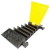 5-Channel Rubber Cable Ramp Modular Left Turn Corner Section