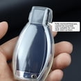 thumbnail image 4 of HUGFEGWE for Mercedes Benz Key Fob Cover, Premium Soft TPU 360 Degree Full Protection Key Case Compatible with Benz A C E S Class Series,GLK CLA GLA GLC GLE CLS SLK Series Smart Remote CA919-118143, 4 of 7