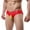 Red, variant on B91xZ Men's Briefs Cotton Stretch Moisture-Wicking Underwear,Gray S