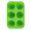 Green, variant on Queroig 6 Cup Silicone Muffin Pan Muffin Pan Cake Mold for Baking Food-Grade Cupcake Molds High Temp Resistant Jelly Pudding Mold Family Holiday Dessert Making Tools