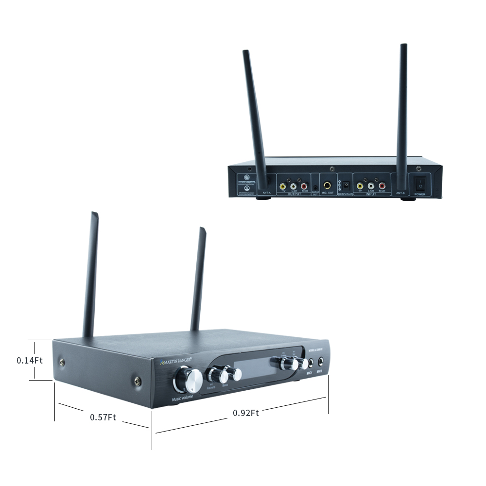 U3300BT UHF Wireless Microphone System with built-in Digital Mixer - image 2 of 6