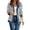 Light Gray, variant on Cheetah Print Jackets For Womens Leopard Print Contrast Collar Long Sleeve Button Front Cardigan Relaxed Fit Casual Coat