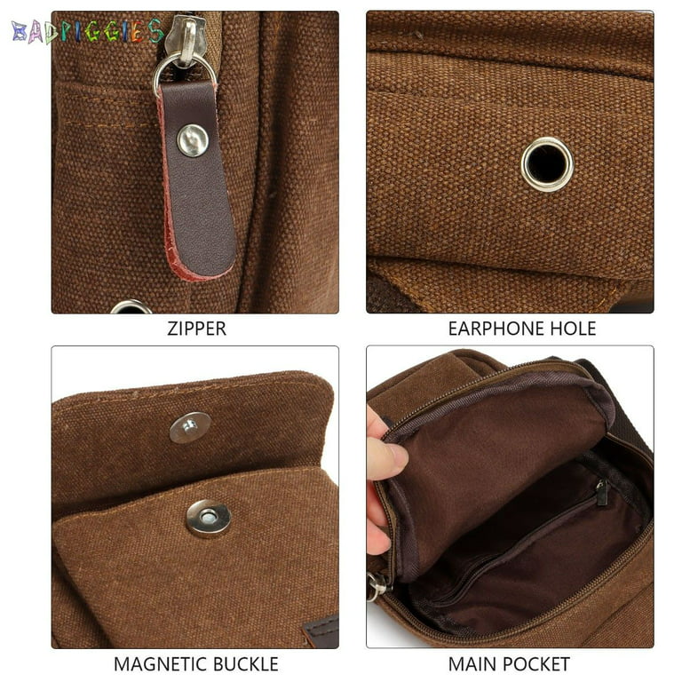 Men's Backpack - Vintage Lightweight Travel Backpack, Black