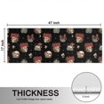 thumbnail image 5 of Kitchen Rugs Sets Of 2,Black Skull Flower Mushroom Pattern Anti Fatigue Kitchen Mat Rugs Non Slip Washable,Decorative Kitchen Floor Mats for Kitchen,Sink,Laundry,17"X47", 5 of 5