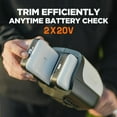 thumbnail image 4 of Litheli 40V(2x20V) 14" Brushless Cordless String Trimmer, Battery Powered 2 in 1 Grass Trimmer with 2*2.5Ah Battery, 4 of 8