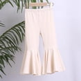 thumbnail image 2 of Girls Wide Leg Pants with Pockets Drawstring Baggy Casual Sweatpants Loose Soft Summer Pant,Breathable 6-12 Months 12-24 Months 2T 3T 4T 5T 6T 7T 8T 9T Children Beige 3-4 Years, 2 of 9