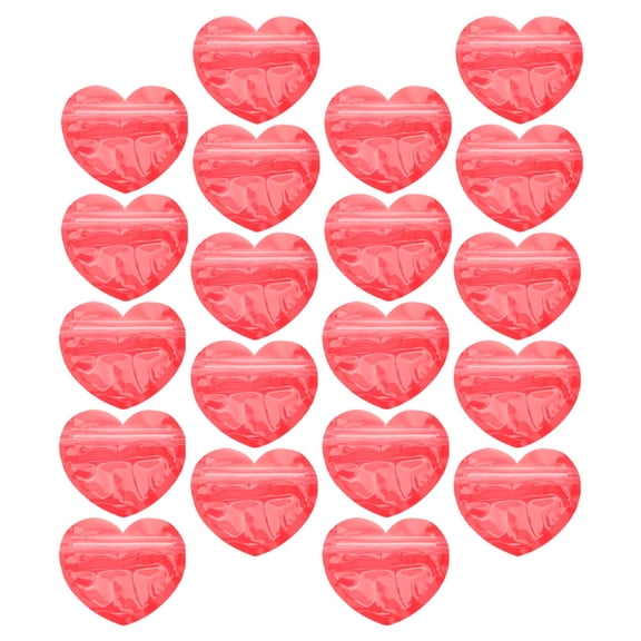 FOMIYES 20 Pcs Earrings Packing Pouch Small Heart Shaped Jewelry Bag
