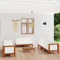 thumbnail image 1 of vidaXL 9 Piece Garden Lounge Set with Cushions Solid Acacia Wood, 1 of 9