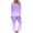 Purple 2 Pieces Sets 14, variant on USSUMA Womens Blouses and Tops Dressy Women's 3/4 Sleeve Shirts Sunflower Print Round Neck Loose Tops Comfy Soft Blouses Summer Casual Pullover