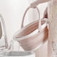 thumbnail image 2 of Barril de cubo de agua de limpieza de fregona plegable portátil para el hogar para uso en el baño rosa claro, 2 of 13