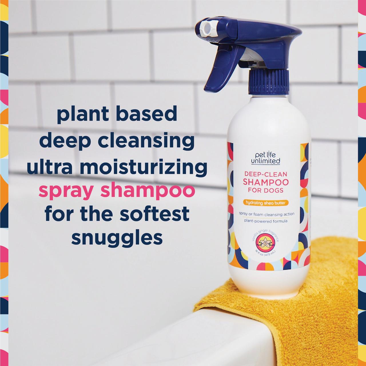 Pet Life Unlimited Deep-Clean Spray Dog Shampoo, Vanilla photo 3