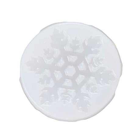 

2pcs Snowflakes Cake Mould Chocolate Pudding Jelly Handmade Soap Mold Silicone Fondant Cake Cupcake Mold White 9g