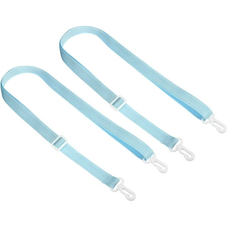CHENHAINAN 20mmx1.1m Replacement Shoulder Strap  2 Pack Adjustable Swivel Clips Hooks Buckle Slide Crossbody Bag Belt for Water Bottle Carrier Sling Bag  Black