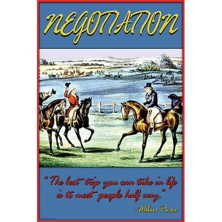 The best trip you can take in life is to meet people half way Poster Print by Wilbur