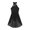 Black-A, variant on YiZYiF Womens Single Shoulder Strap Dance Leotard Dress Mesh Split Lyrical Dancewear