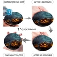 thumbnail image 2 of FMSHPON Halloween Pumpkin Horro Full Moon Night Set of 4 Round Coaster for Drinks, Absorbent Ceramic Stone Coasters Cup Mat with Cork Base for Home Kitchen Room Coffee Table Bar Decor, 2 of 6