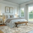 thumbnail image 4 of BERTHMEER Large Area Rugs 8’x10' Clearance for Living Room Bedroom Office Dining Room Farmhouse Gray Modern Rugs Non Slip Washable Brown Abstract Contemporary Throw Rugs, 4 of 7