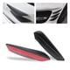 thumbnail image 4 of 4 Uds Universal ABS fibra de carbono coche parachoques delantero aletas labio Spoiler Canards Trim Kit Jadeshay A, 4 of 8