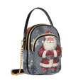 thumbnail image 7 of FORMRS Crossbody Bag for Women Quilted Travel Shoulder Cell Phone Purse with Chain Strap Handbag, Christmas Santa, 7 of 7