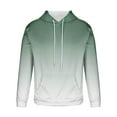 thumbnail image 4 of BXINGOHAI Big and Tall Hooded Sweatshirts for Men Fashion Gradient Pullover Hoodies Casual Drawstring Long Sleeve Shirts Running Sports Sweatshirt Army Green,M, 4 of 6