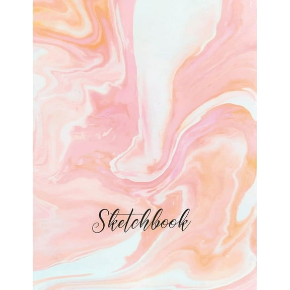 Sketchbook: Activity Sketch Book Watercolor Abstract Painting Instruction Large 8.5 x 11 Inches with 110 Pages (Abstract Watercolor Cover) (Paperback)