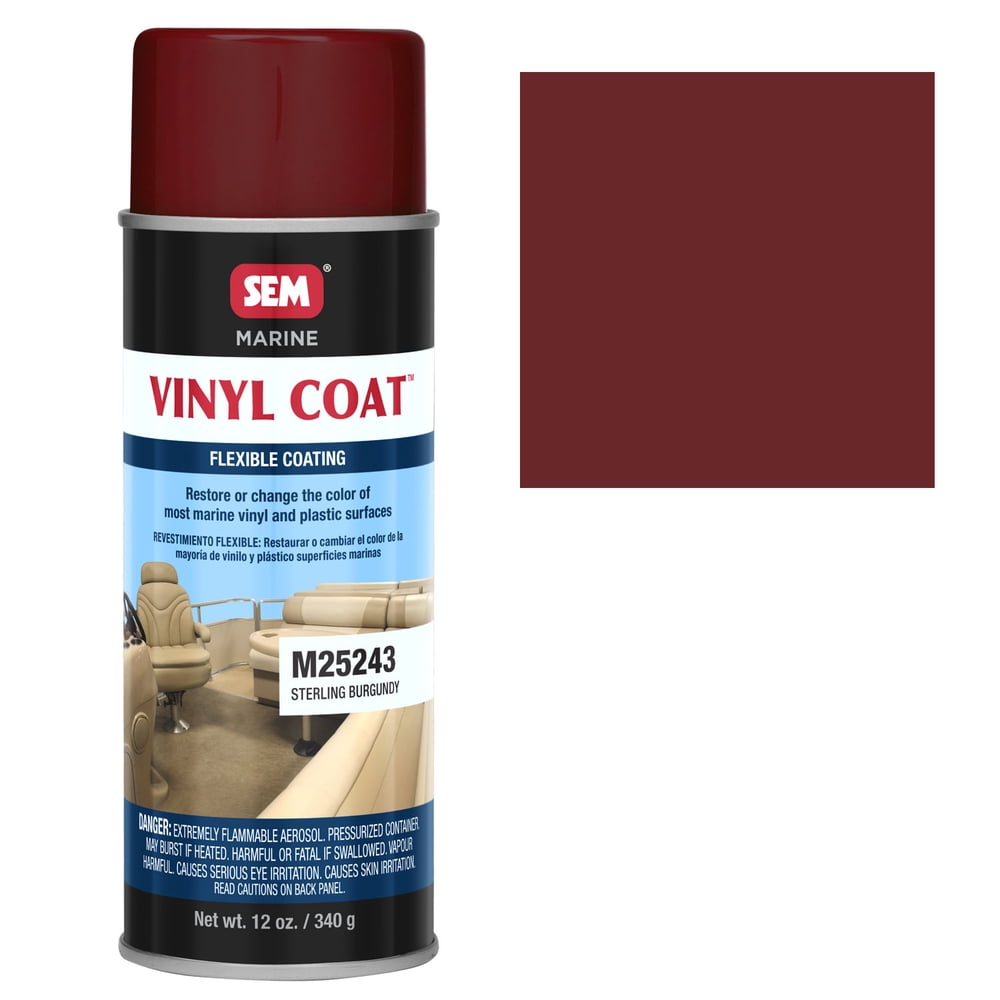 SEM Marine Vinyl & Plastic Coating STERLING BURGUNDY ...