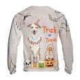 thumbnail image 2 of Trick or Treat Whippet Funny Mummy Cosplay Pumpkin Candy Basket All Over Print 3D Sweatshirt Unisex Merch Dog Lover - 12016, 2 of 6