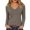 Khaki, variant on Tqcoqu Long Sleeve Womens Tops V Neck Casual Tunic Loose Fit Basic Shirts Trendy Tops for Women 2026