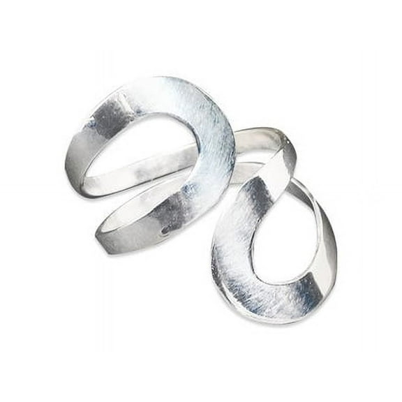 Heaven Crafts 925 Sterling Silver Spiral Band Twisted Ring Handmade Adjustable Gift For Her