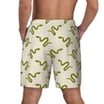 thumbnail image 4 of Daiia Green Snake Mens Swim Trunks Swim Shorts Quick Dry Swim Shorts with Mesh Lining Pockets-Large, 4 of 9