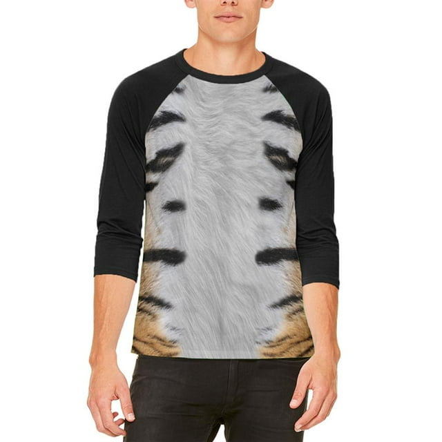 Costume Halloween Tiger T-Shirt Raglan pour Hommes