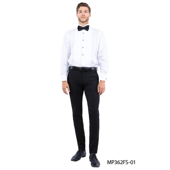 Mens Dress Pants, Solid Strech Slim Fit Open Bottom Trousers For Graduations, Prom, Weddings, Etc