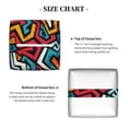 thumbnail image 5 of KLL Geometry Print Tissue Box Cover,Leather Tissue Holder Square Facial Tissue Case Facial Paper Organizer Dispenser for Bathroom, Vanity Countertop, 5 of 7