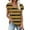 Gold, variant on Clearance Clothes under Fashion Women's Summer V-Neck Short Sleeve Print Casual T-shirt Blouse