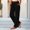 Black high waisted straight leg pants a1, variant on Usloyux Women's High Waisted Straight Leg Pants with Pockets Casual Lounge Long Trousers Travel Work Bottoms, Light Blue XL