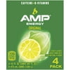 AMP Energy Original Citrus Flavored Energy Drink, 16 fl oz, 4 Pack Cans