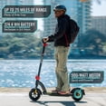 thumbnail image 6 of GOTRAX G4 PRO Adult Electric Scooter with 10"solid tires, 36V 10.4Ah, 20mph, 25mile Range, 264 lbs Max Load, Red, 6 of 13