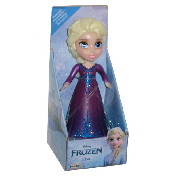 Disney Frozen Mini Elsa Purple Dress (2021) Jakks Pacific 3.5Inch