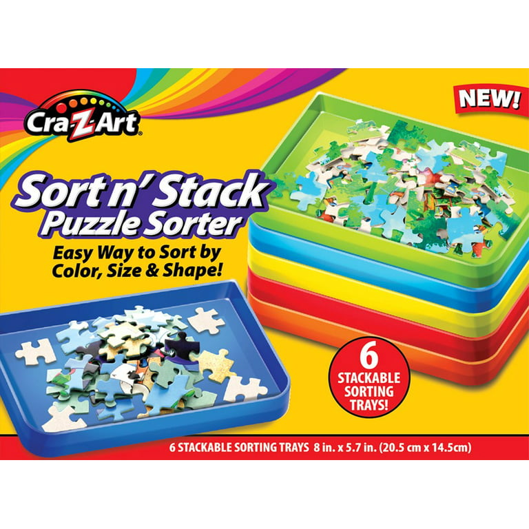 Puzzle Sorter Trays with Lid, Set of 6