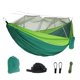 thumbnail image 1 of Hamaca con mosquitero, hamaca doble verde para acampar, mosquitero, mosquitero, impermeable, portátil y liviana para caminatas, viajes, actividades al aire libre, 1 of 5